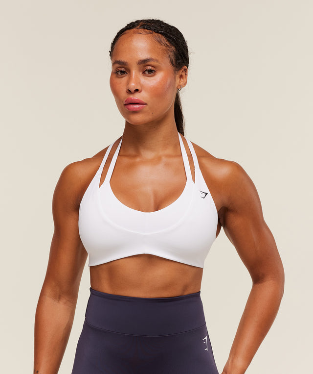 Reps T Back Sports Bra - White | S