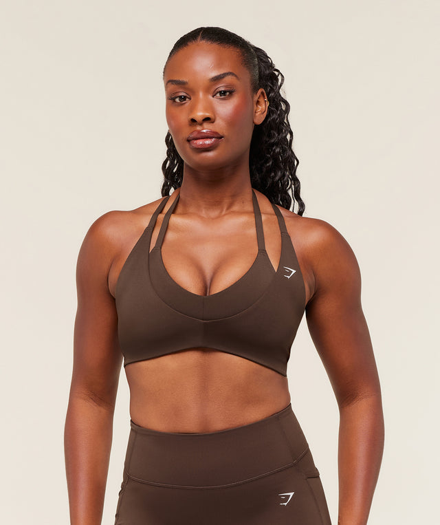 Reps T Back Sports Bra - Archive Brown | S