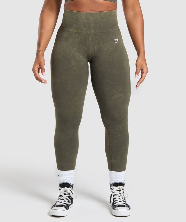 Gains Seamless Leggings - Strength Green | S