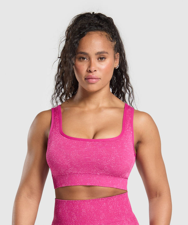 Adapt Fleck Sports Bra - Winning Pink/Sour Pink | S