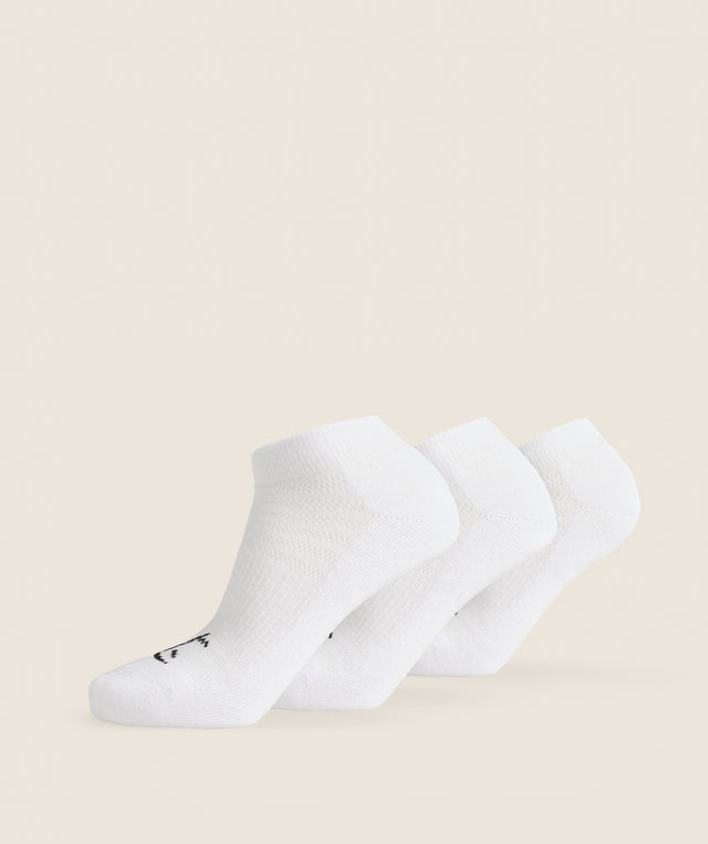 Trainer Socks 3pk - White | S
