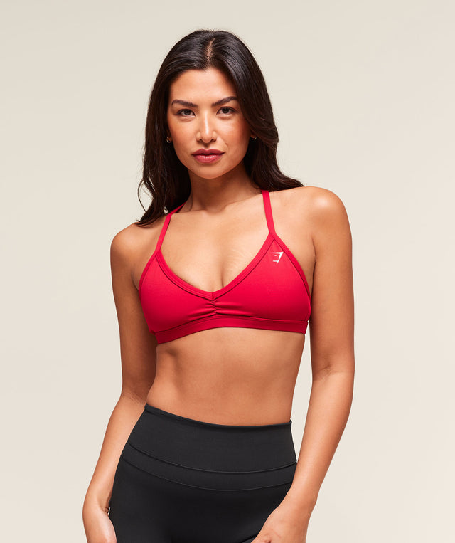 Minimal Sports Bra - Carmine Red | M