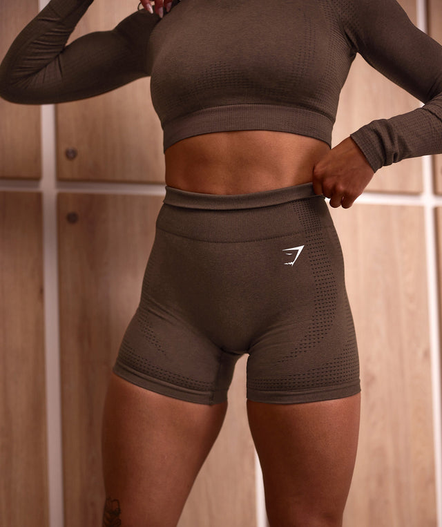 Vital Seamless Shorts - Espresso Marl | S